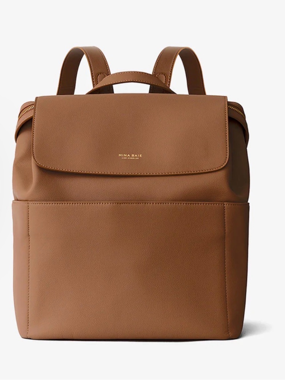Mina Baie Los Angeles Full Vegan Kinney Sand Backpack Diaper Bag Shoulder Strap